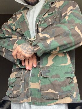 Vintage Camo Field Jacket - Green Camouflage